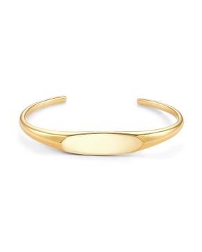 Teresa Cuff Bracelet in 18k Yellow Gold Vermeil